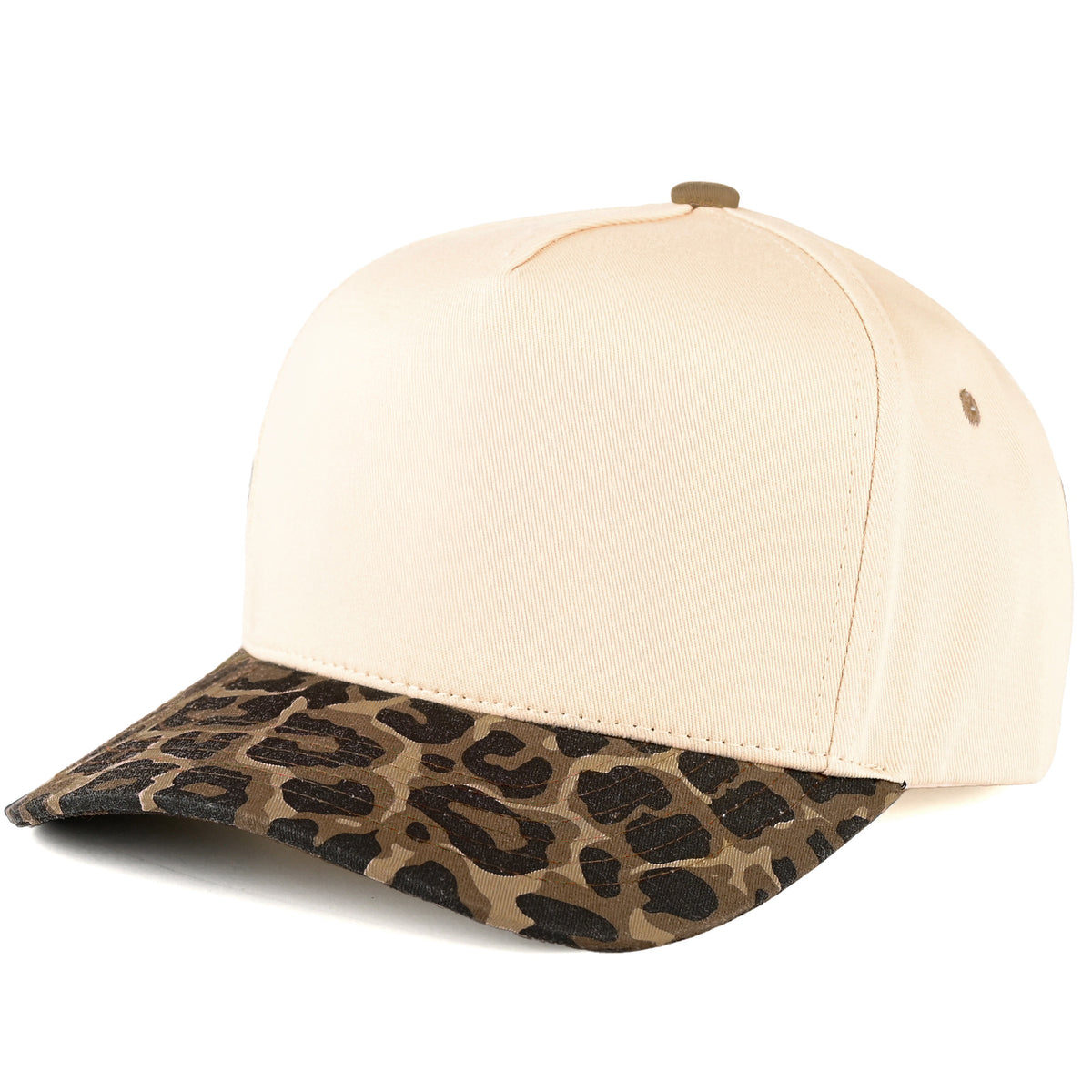 C.C Trendy Leopard Print Brim Adjustable Snapback Trucker Cap
