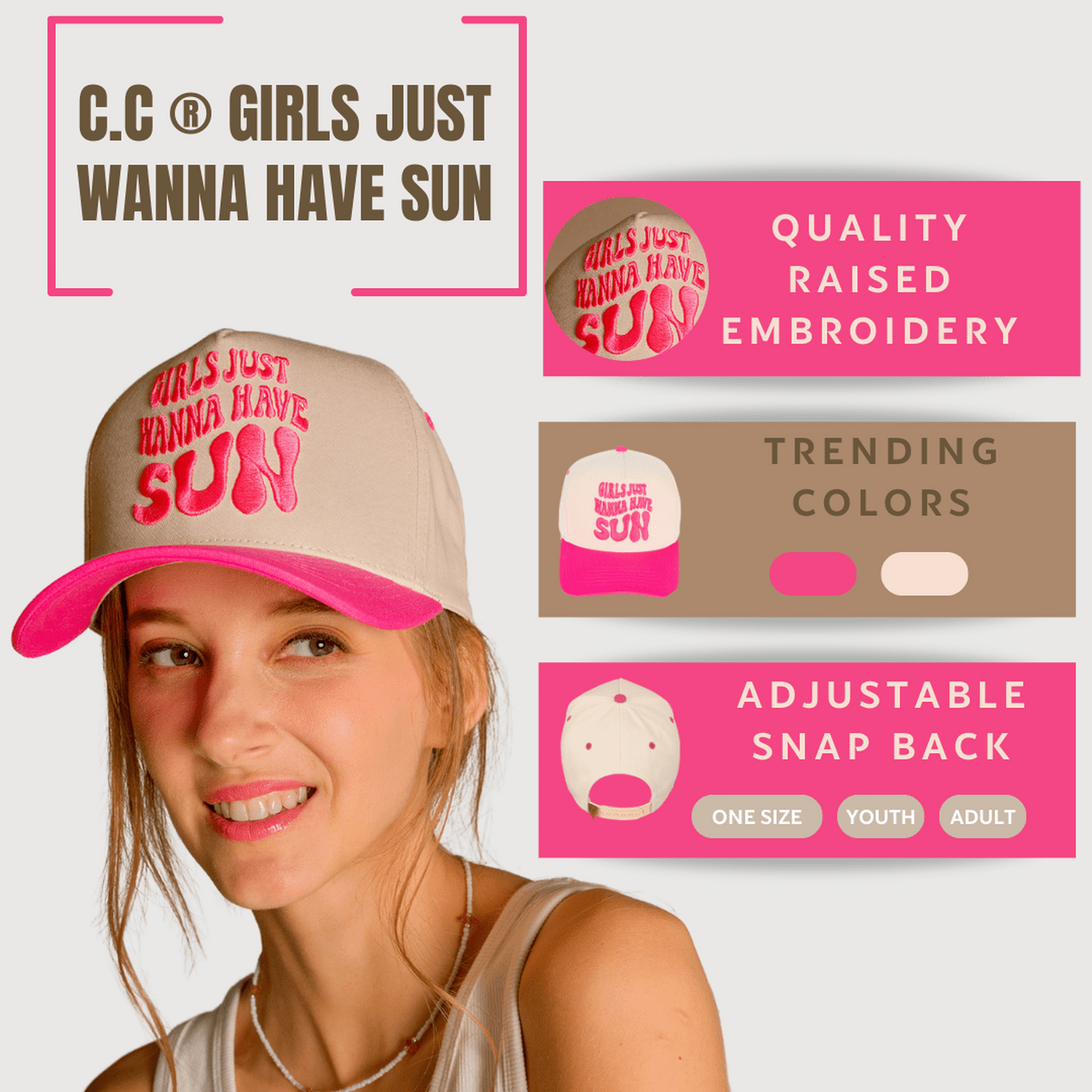 Truly Contagious Quality Embroidered Trucker Cap - Truly Contagious