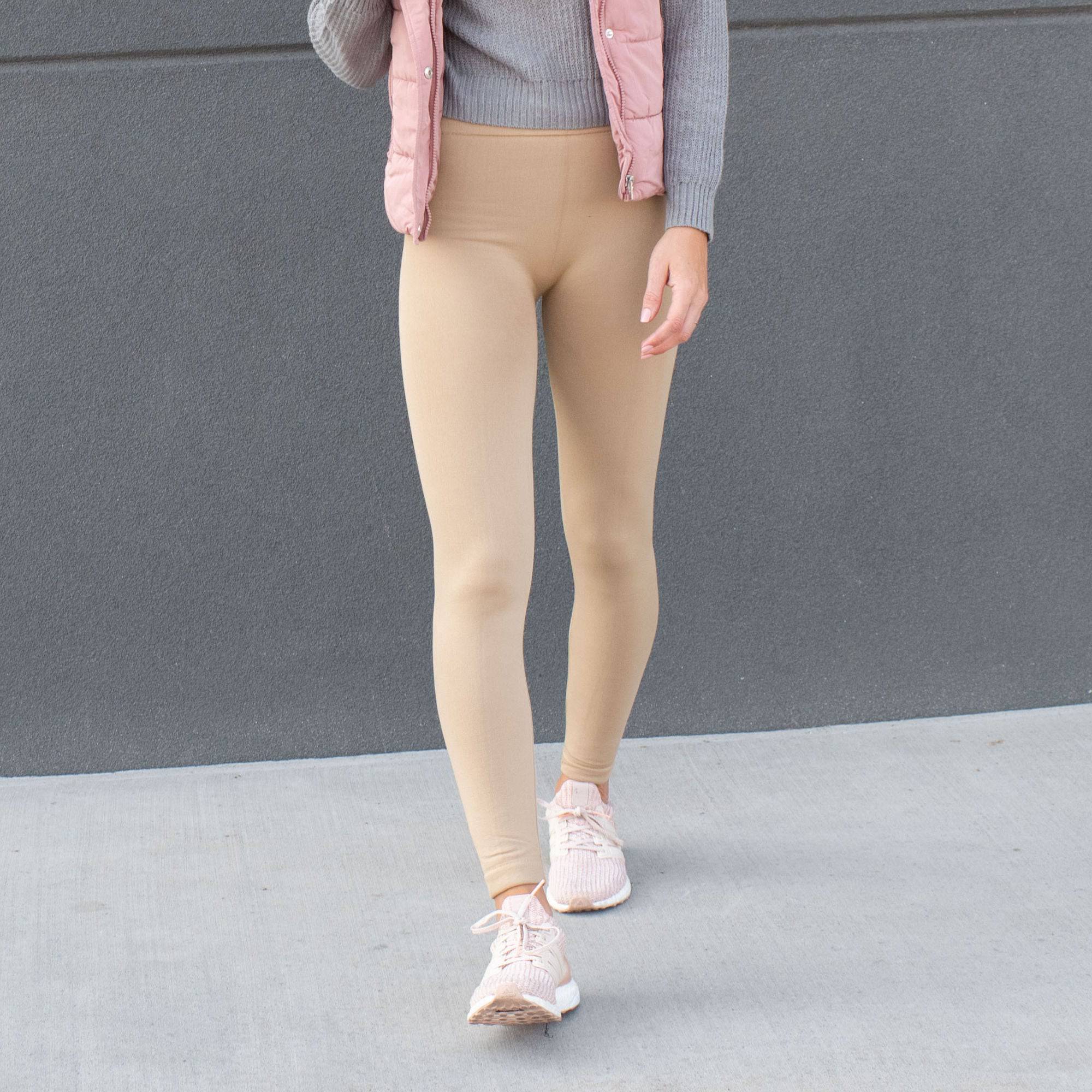 Buy NEXT2SKIN Women's Warm Tights Fleece Leggings, Ladies Inner Wear  Warmers Thermals -Skin Beige Online