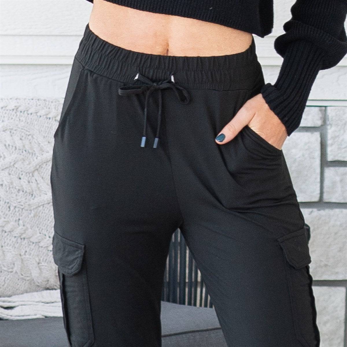 Ultra Soft Joggers With Cargo Pocket  Small-Large Sizes - Truly Contagious