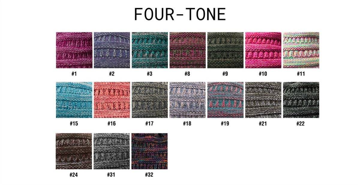 CC Crafted Multi-Color Beanie | Four-Tone