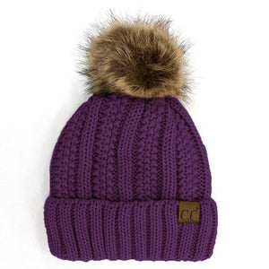 CC Kids Trending Pom Beanie | Lined - Truly Contagious