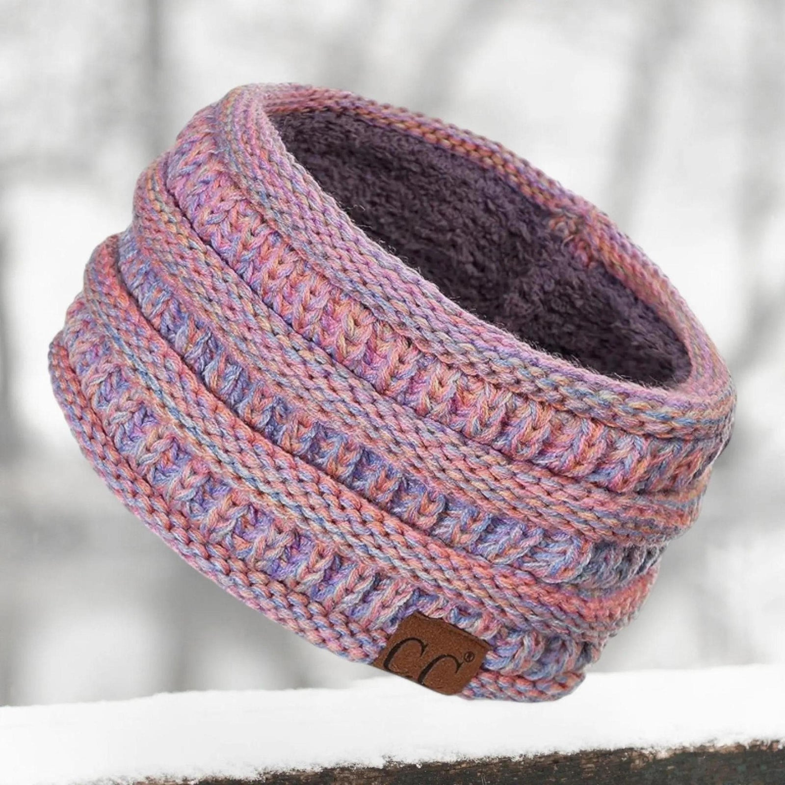 Cable Knit Lined Head Wrap for Women - Warm, Stylish Hair - Friendly Accessory | C.C. Brand - Truly Contagious