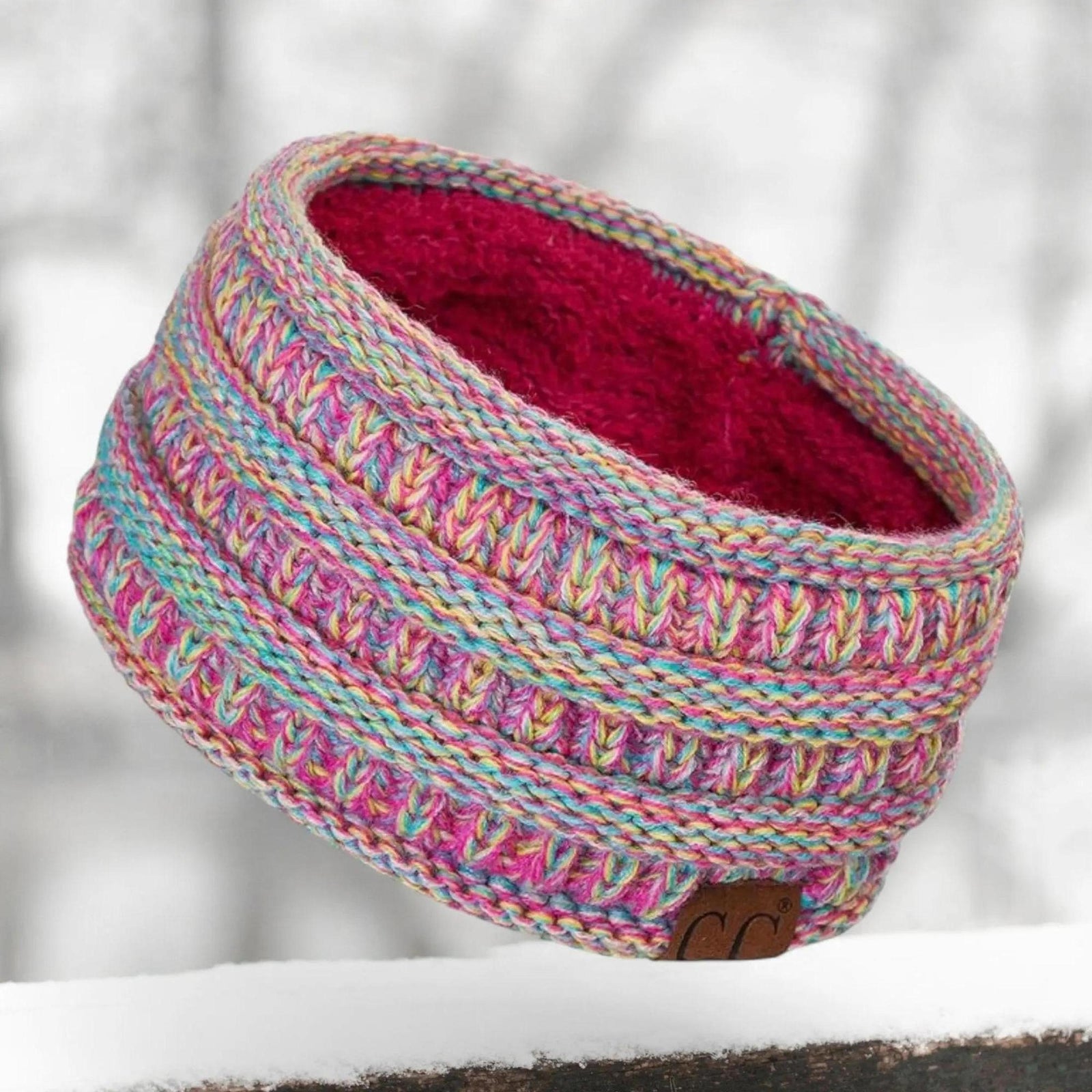 Cable Knit Lined Head Wrap for Women - Warm, Stylish Hair - Friendly Accessory | C.C. Brand - Truly Contagious