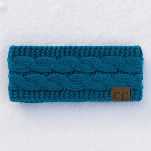 Cable Knit Lined Head Wrap for Women – Warm, Stylish Hair - Friendly Accessory | C.C. Brand - Truly Contagious