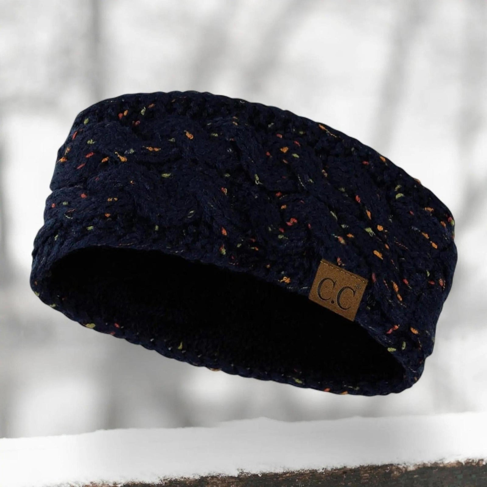 Cable Knit Lined Head Wrap for Women - Warm, Stylish Hair - Friendly Accessory | C.C. Brand - Truly Contagious