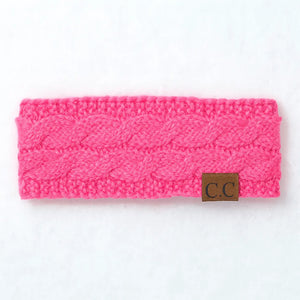 Cable Knit Lined Head Wrap for Women – Warm, Stylish Hair - Friendly Accessory | C.C. Brand - Truly Contagious