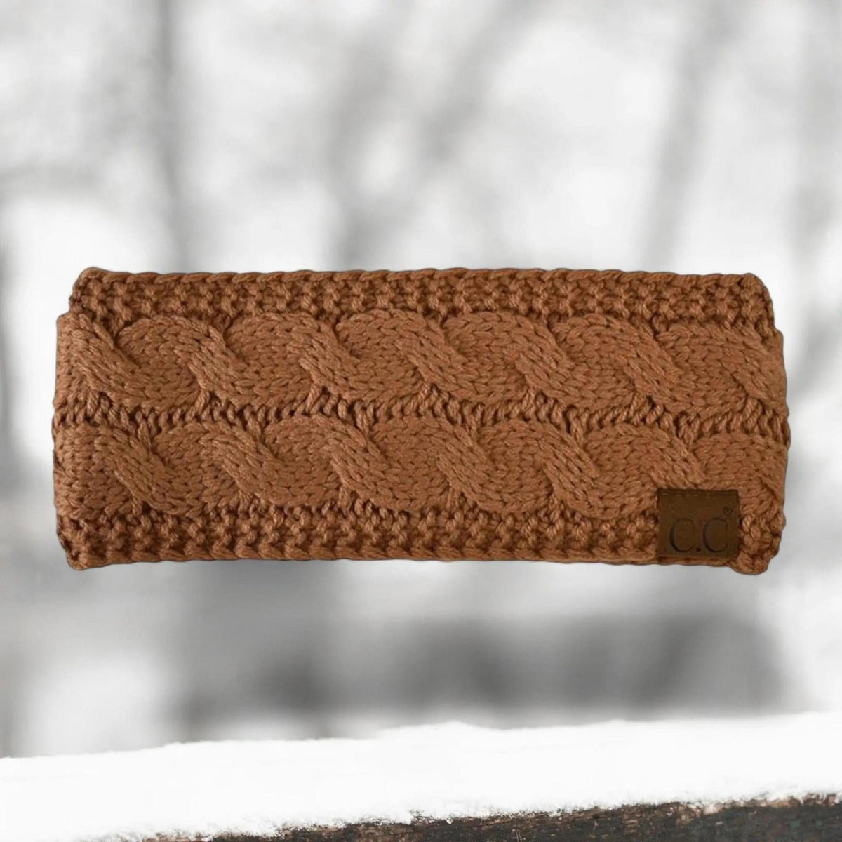 Cable Knit Lined Head Wrap for Women - Warm, Stylish Hair - Friendly Accessory | C.C. Brand - Truly Contagious