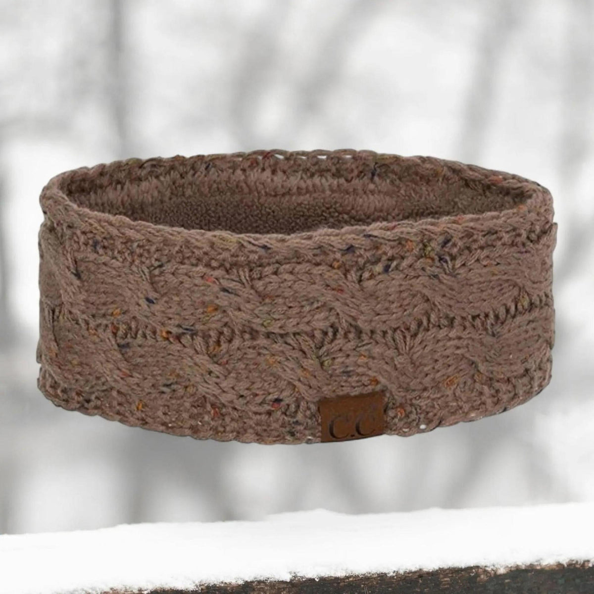 Cable Knit Lined Head Wrap for Women - Warm, Stylish Hair - Friendly Accessory | C.C. Brand - Truly Contagious