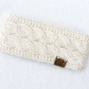 Cable Knit Lined Head Wrap for Women – Warm, Stylish Hair - Friendly Accessory | C.C. Brand - Truly Contagious