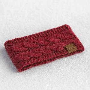 Cable Knit Lined Head Wrap for Women – Warm, Stylish Hair - Friendly Accessory | C.C. Brand - Truly Contagious