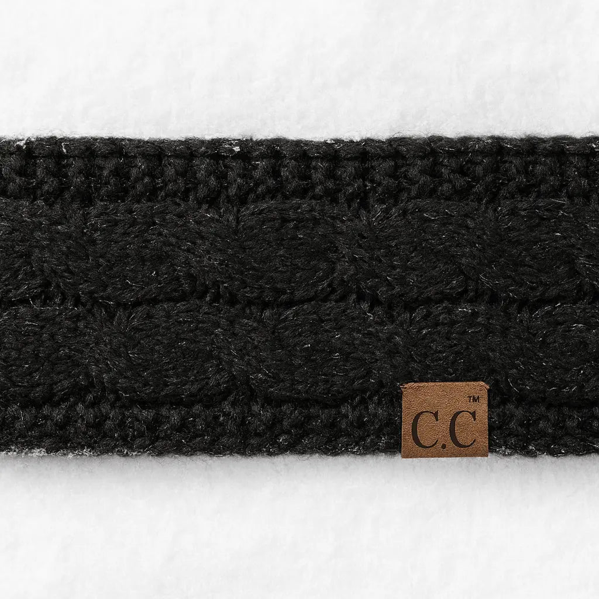 Cable Knit Lined Head Wrap for Women - Warm, Stylish Hair - Friendly Accessory | C.C. Brand - Truly Contagious