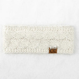 Cable Knit Lined Head Wrap for Women – Warm, Stylish Hair - Friendly Accessory | C.C. Brand - Truly Contagious