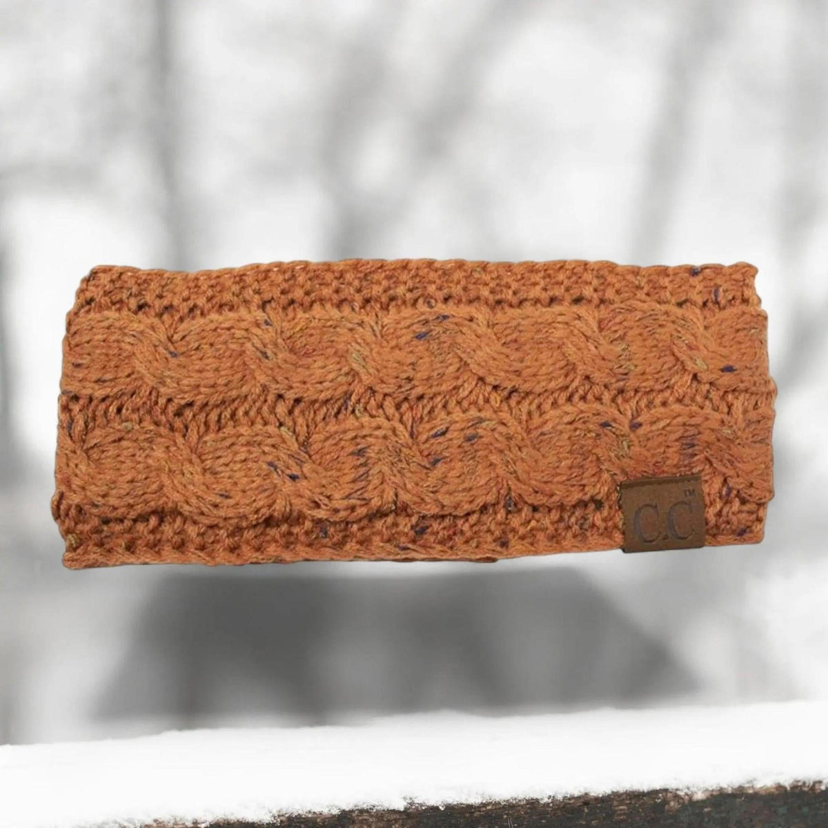 Cable Knit Lined Head Wrap for Women - Warm, Stylish Hair - Friendly Accessory | C.C. Brand - Truly Contagious