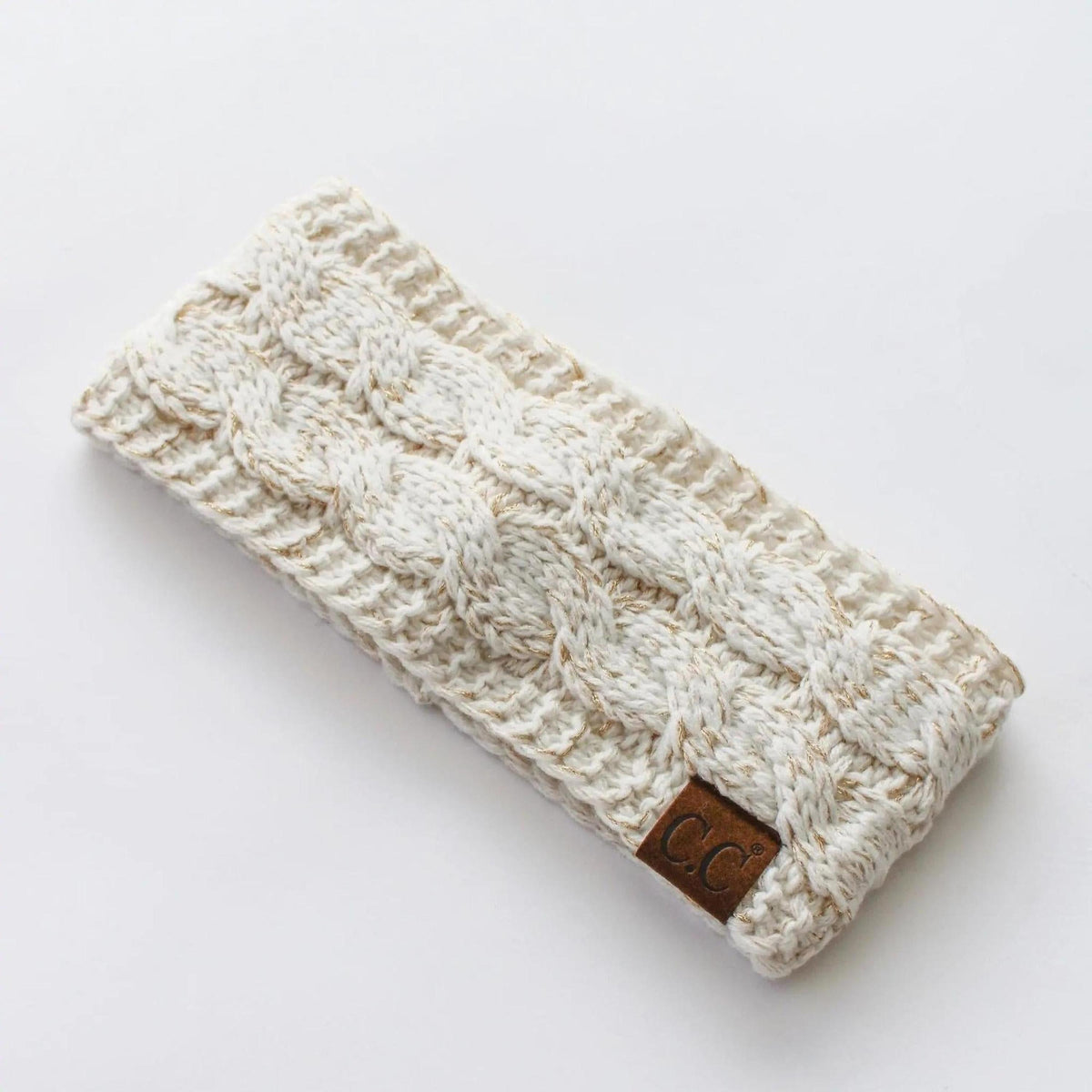 Cable Knit Lined Head Wrap for Women - Warm, Stylish Hair - Friendly Accessory | C.C. Brand - Truly Contagious