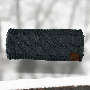 Cable Knit Lined Head Wrap for Women – Warm, Stylish Hair - Friendly Accessory | C.C. Brand - Truly Contagious