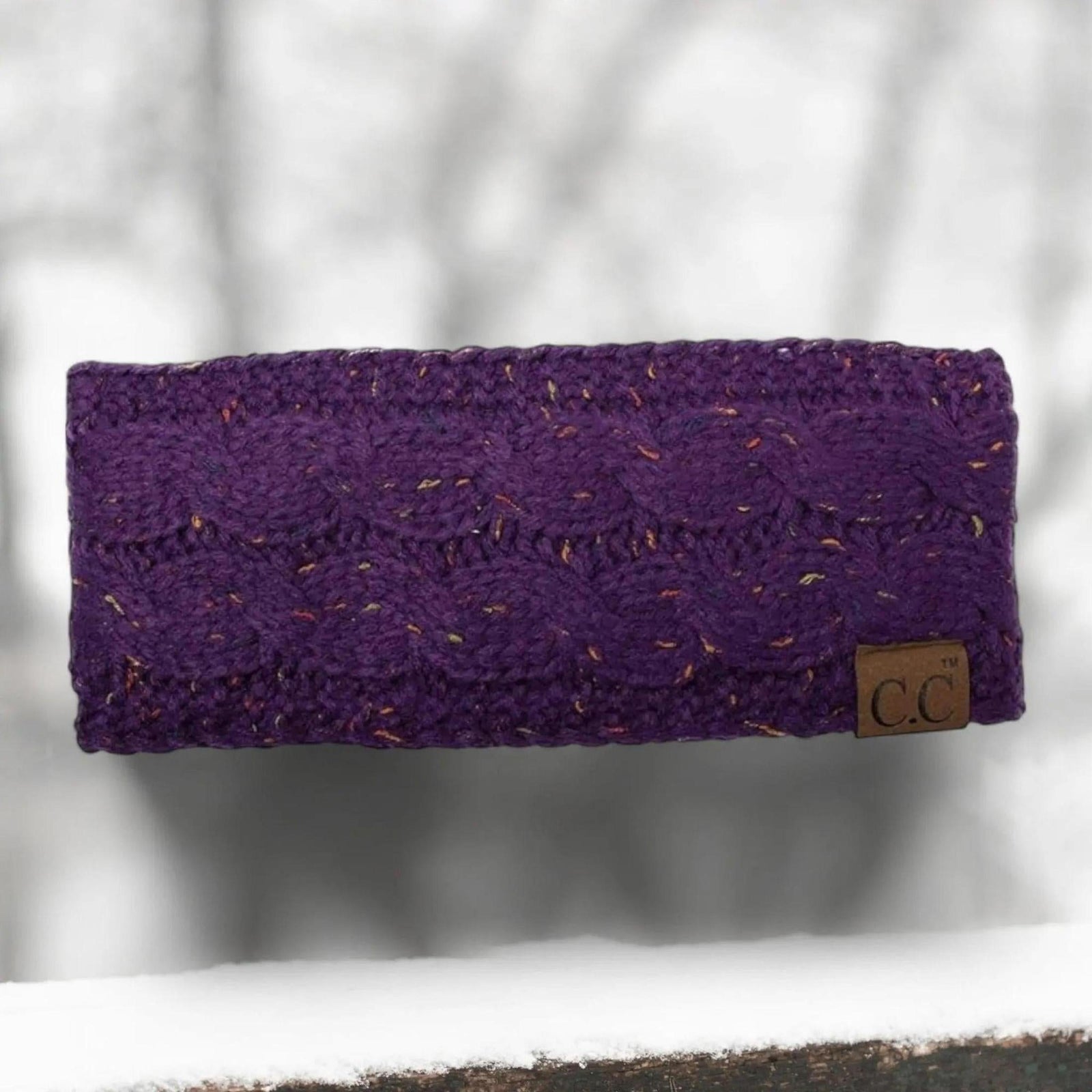 Cable Knit Lined Head Wrap for Women - Warm, Stylish Hair - Friendly Accessory | C.C. Brand - Truly Contagious