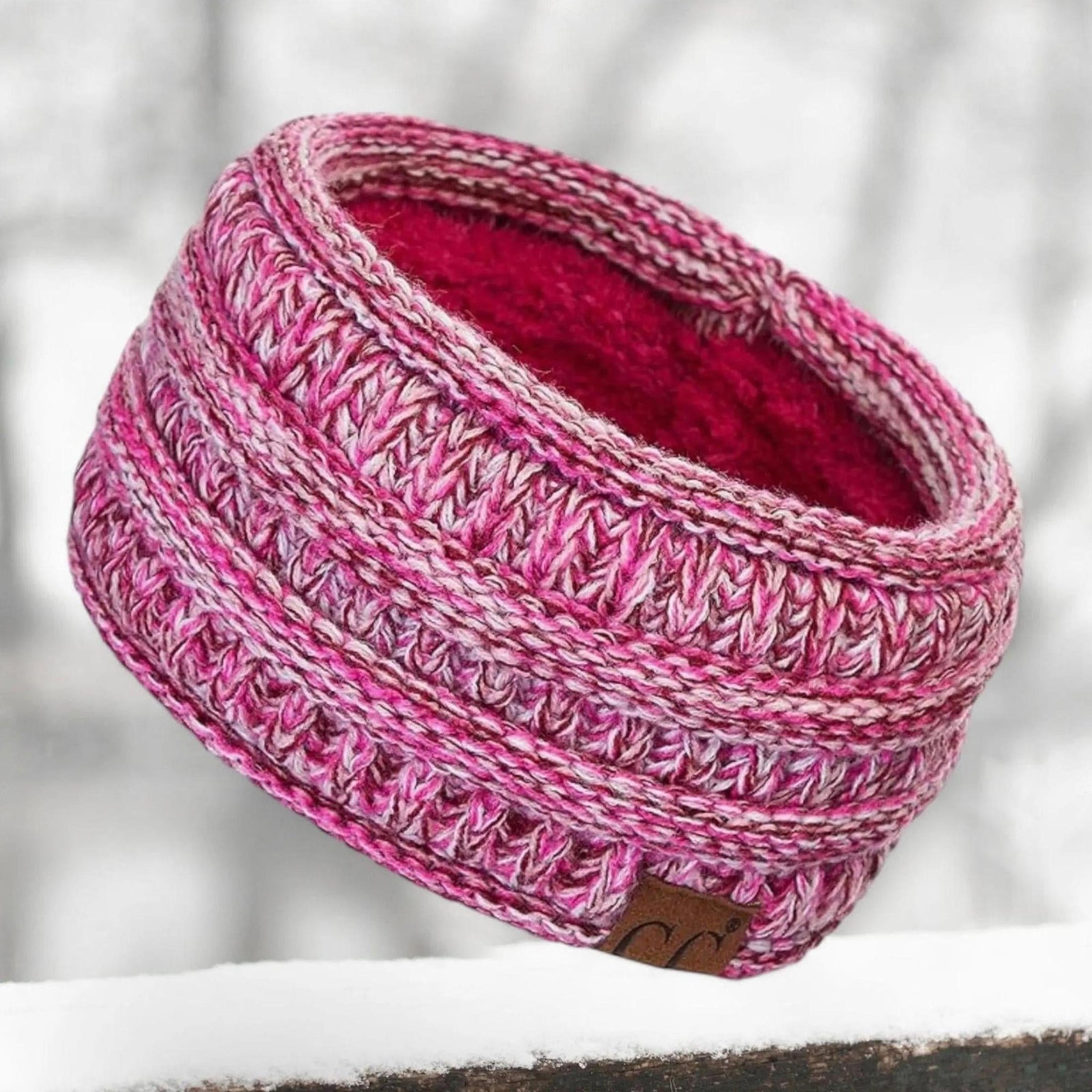 Cable Knit Lined Head Wrap for Women - Warm, Stylish Hair - Friendly Accessory | C.C. Brand - Truly Contagious