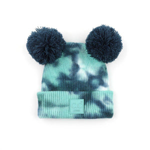 CC Baby and Kids Pom Pom Tie - Dye Beanies Hats - Truly Contagious
