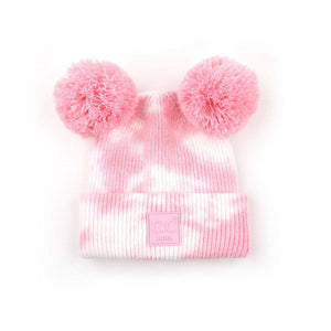 CC Baby and Kids Pom Pom Tie - Dye Beanies Hats - Truly Contagious