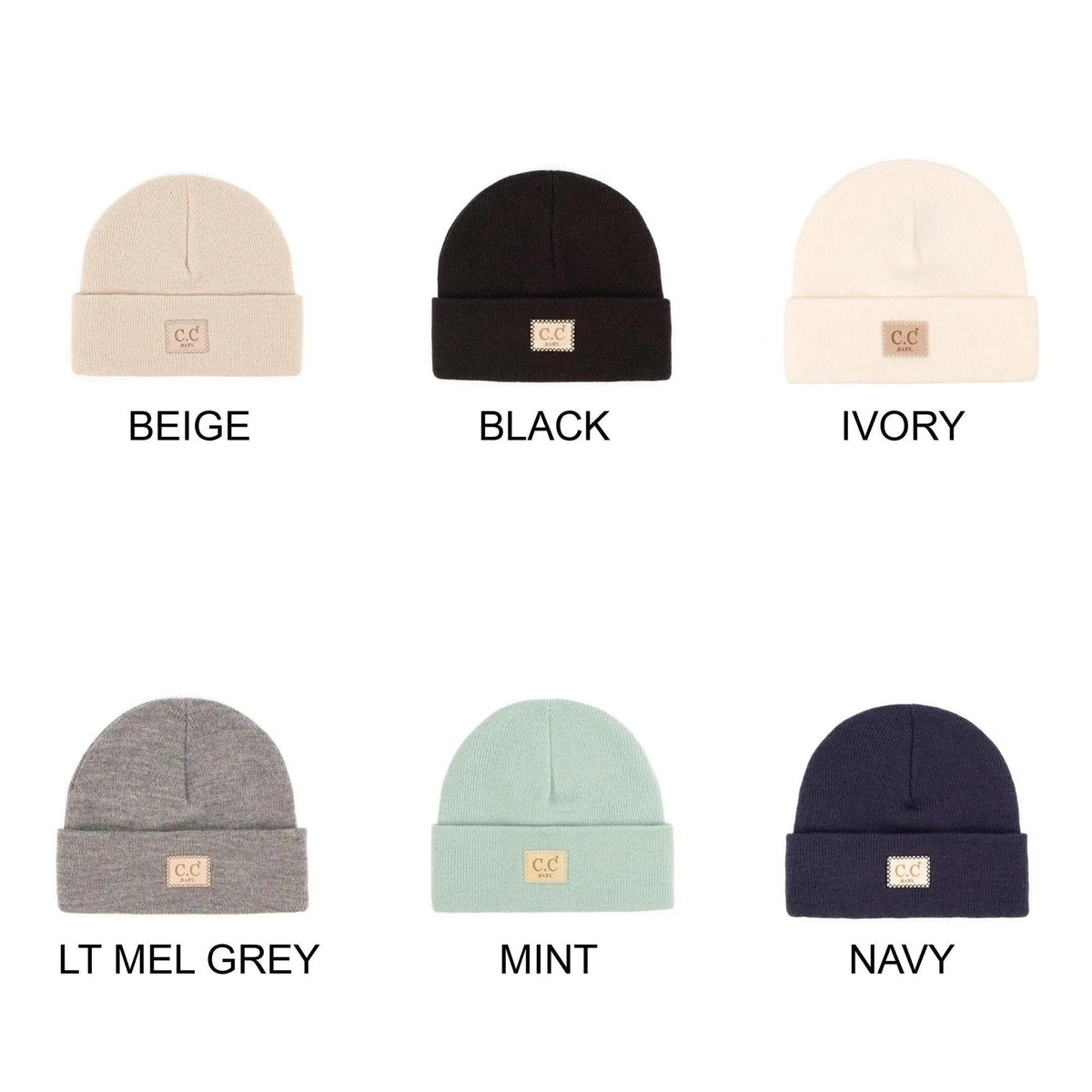 CC Baby Classic Unisex Ribbed Beanie Hats Accessories - Truly Contagious