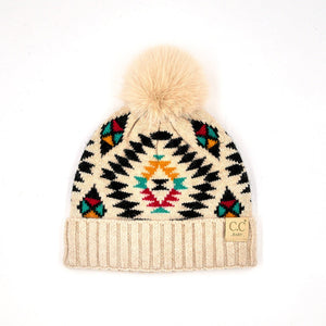 CC Baby South Western Print Beanies Hats - Truly Contagious