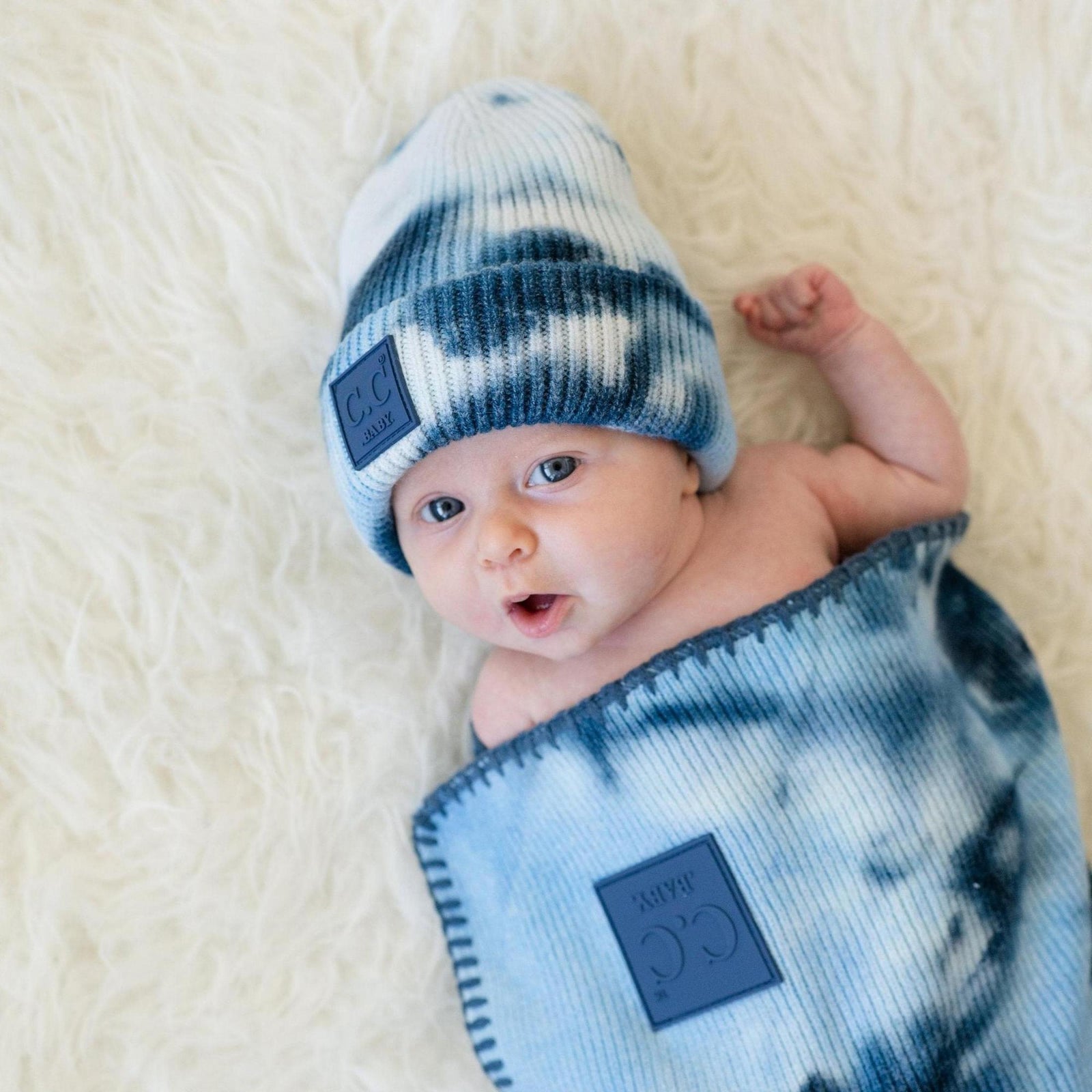 CC Baby Tie Dye Unisex Beanie for Newborn to 12 Months - Truly Contagious