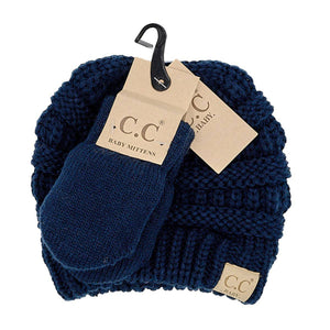 CC Baby Unisex Beanie and Mitten Set for Newborn to 12 Months - Truly Contagious