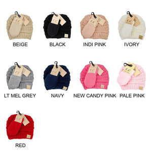CC Baby Unisex Beanie and Mitten Set for Newborn to 12 Months - Truly Contagious