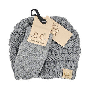 CC Baby Unisex Beanie and Mitten Set for Newborn to 12 Months - Truly Contagious