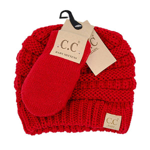 CC Baby Unisex Beanie and Mitten Set for Newborn to 12 Months - Truly Contagious