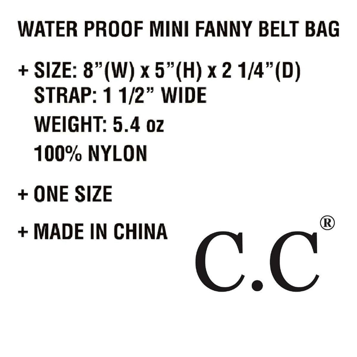 CC Basic Belt Bag Fanny Pack - Truly Contagious