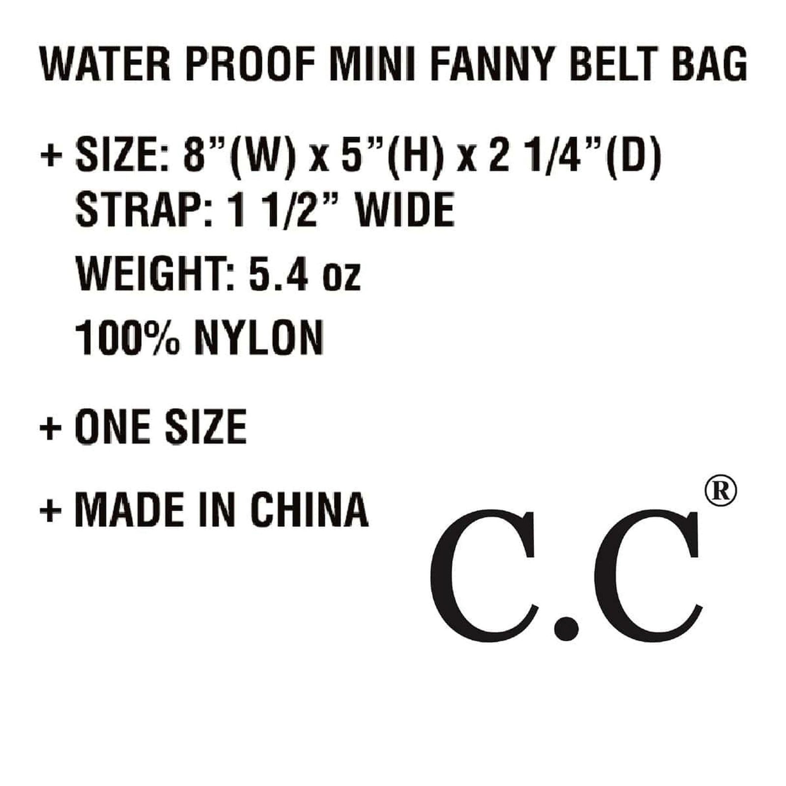 CC Basic Belt Bag Fanny Pack - Truly Contagious