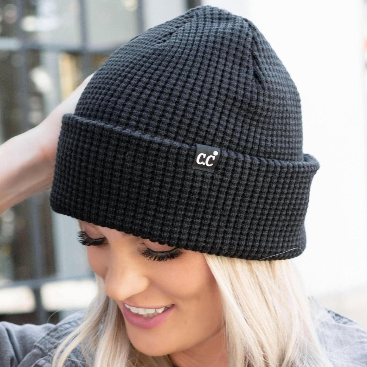 CC Beanie Waffle Knit - Truly Contagious
