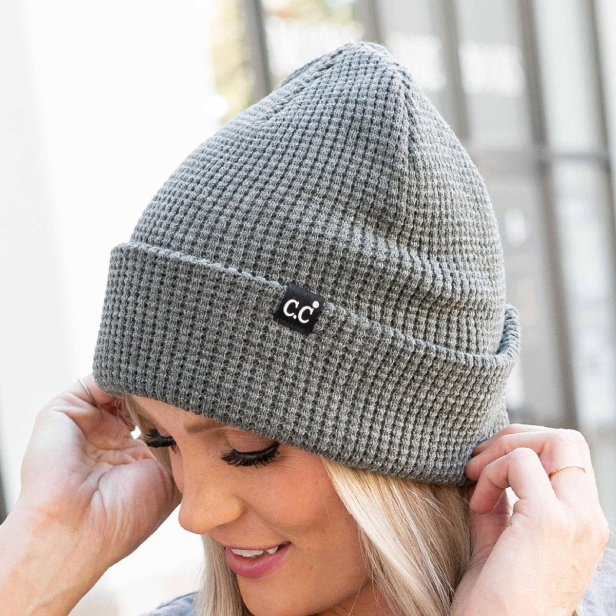 CC Beanie Waffle Knit - Truly Contagious