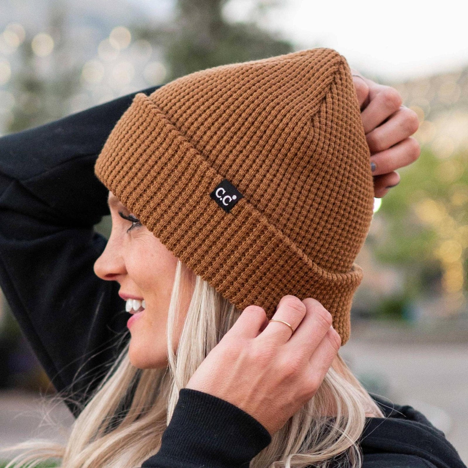 CC Beanie Waffle Knit - Truly Contagious