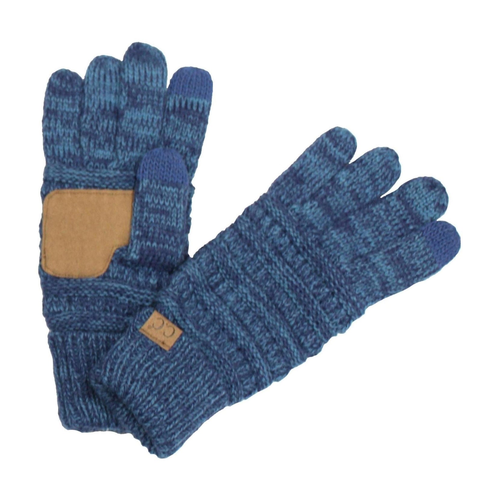 CC Brand Multi - Toned Touchscreen Tech Phone Gloves Winter Accessories - Truly Contagious