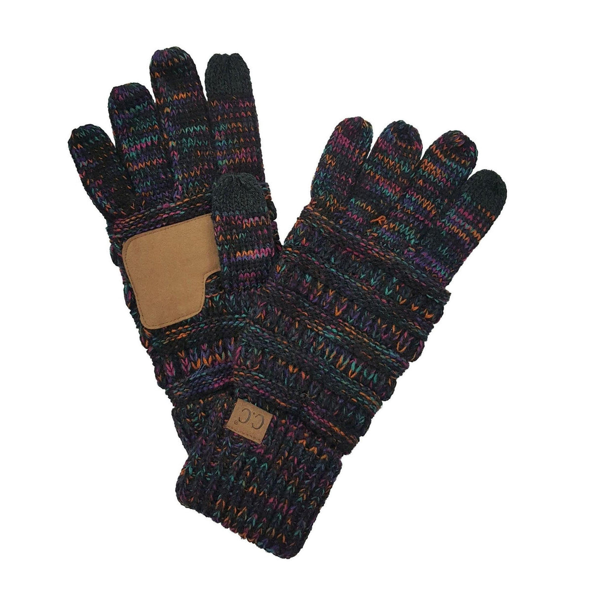 CC Brand Multi - Toned Touchscreen Tech Phone Gloves Winter Accessories - Truly Contagious