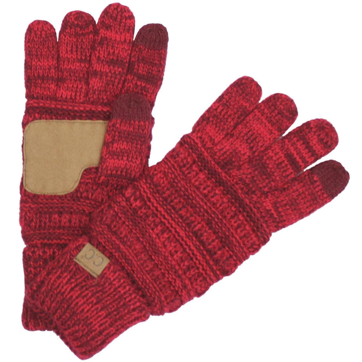CC Brand Multi - Toned Touchscreen Tech Phone Gloves Winter Accessories - Truly Contagious