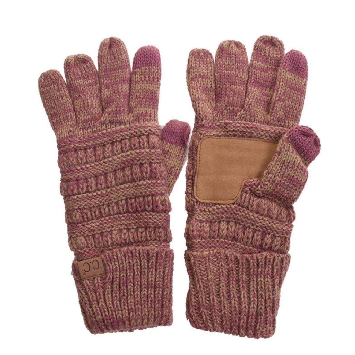 CC Brand Multi - Toned Touchscreen Tech Phone Gloves Winter Accessories - Truly Contagious