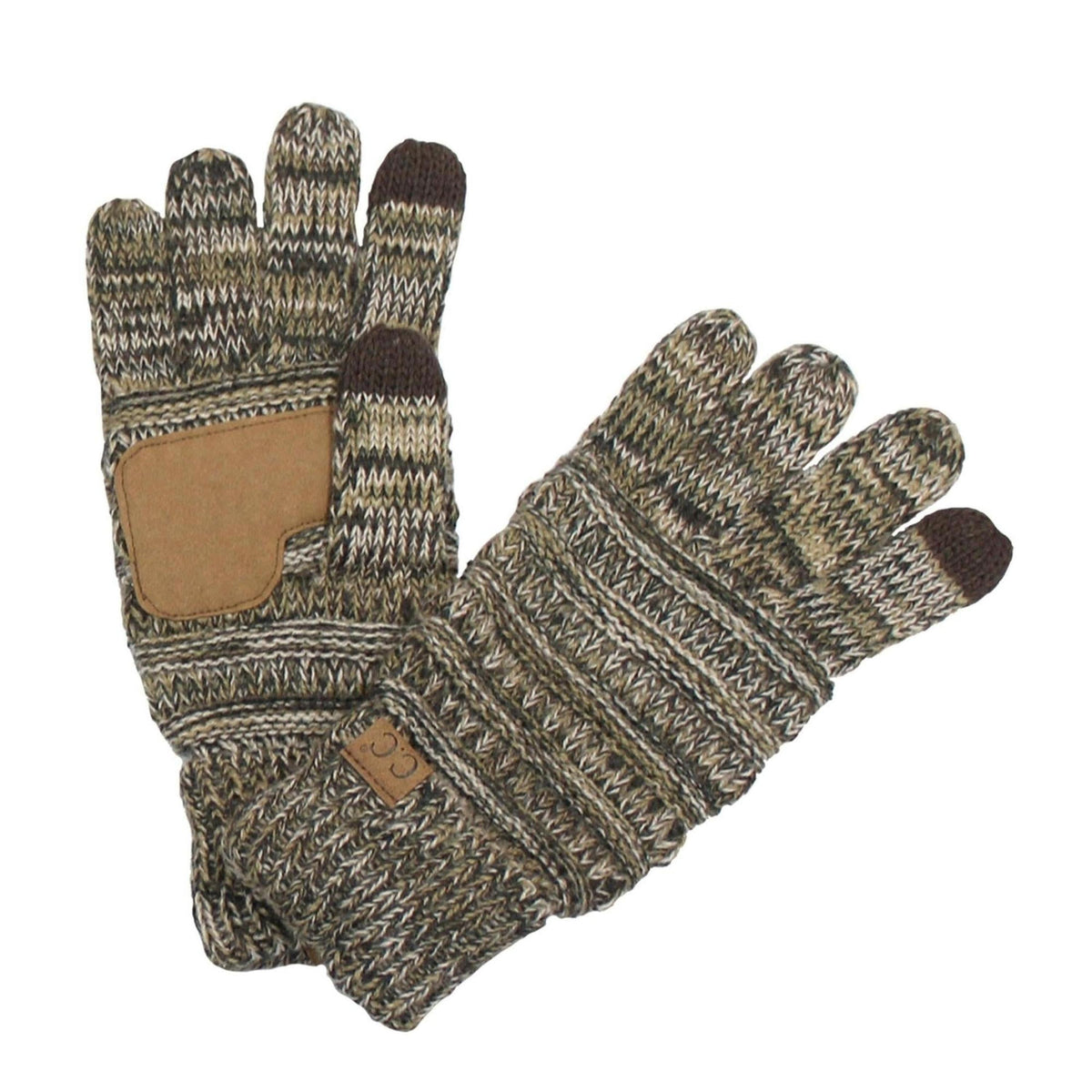 CC Brand Multi - Toned Touchscreen Tech Phone Gloves Winter Accessories - Truly Contagious