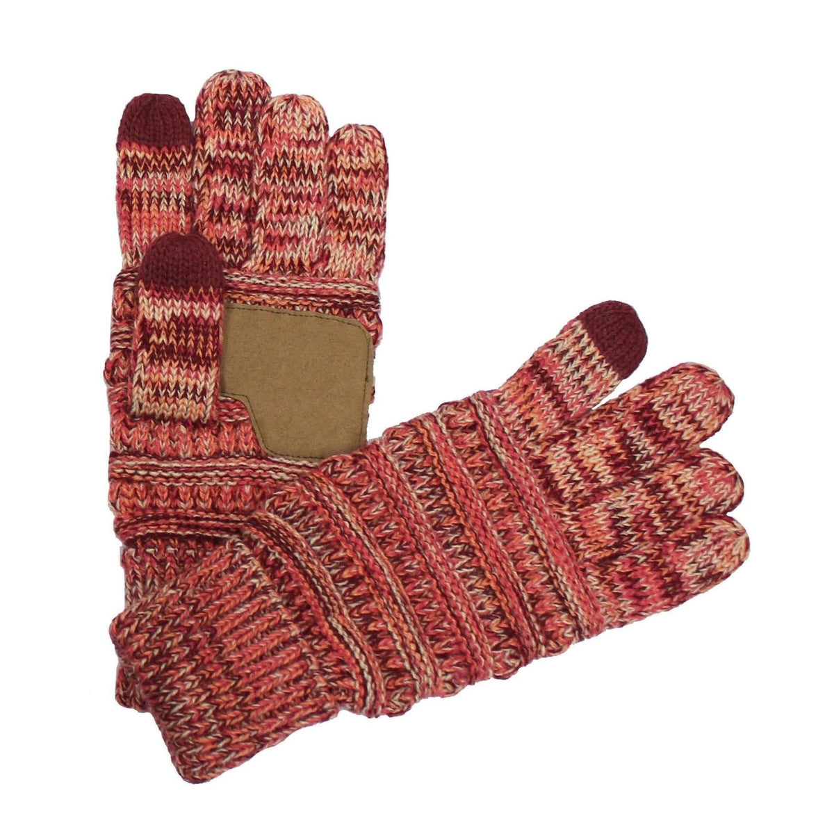 CC Brand Multi - Toned Touchscreen Tech Phone Gloves Winter Accessories - Truly Contagious