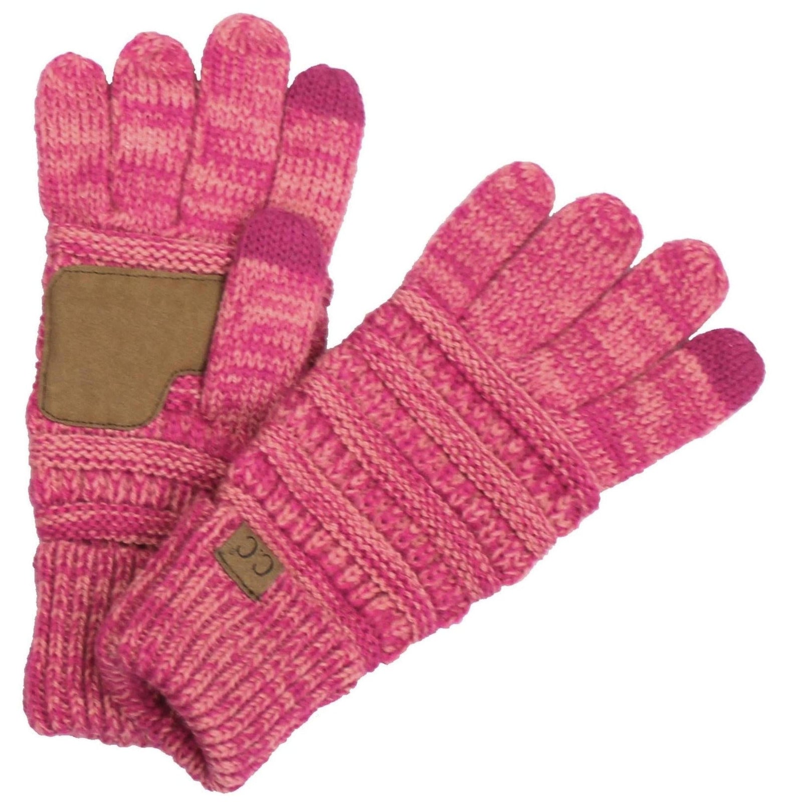 CC Brand Multi - Toned Touchscreen Tech Phone Gloves Winter Accessories - Truly Contagious
