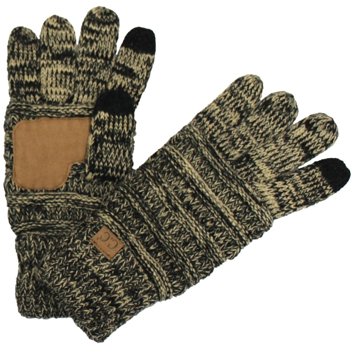 CC Brand Multi - Toned Touchscreen Tech Phone Gloves Winter Accessories - Truly Contagious