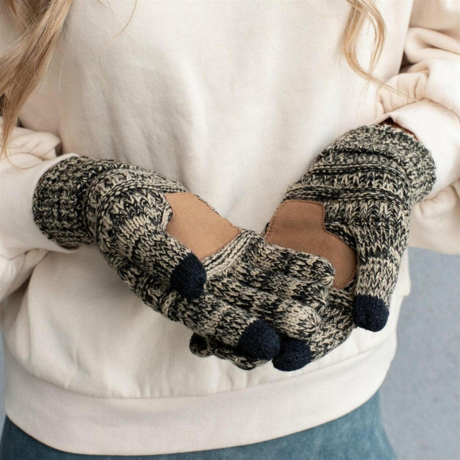 CC Brand Multi - Toned Touchscreen Tech Phone Gloves Winter Accessories - Truly Contagious