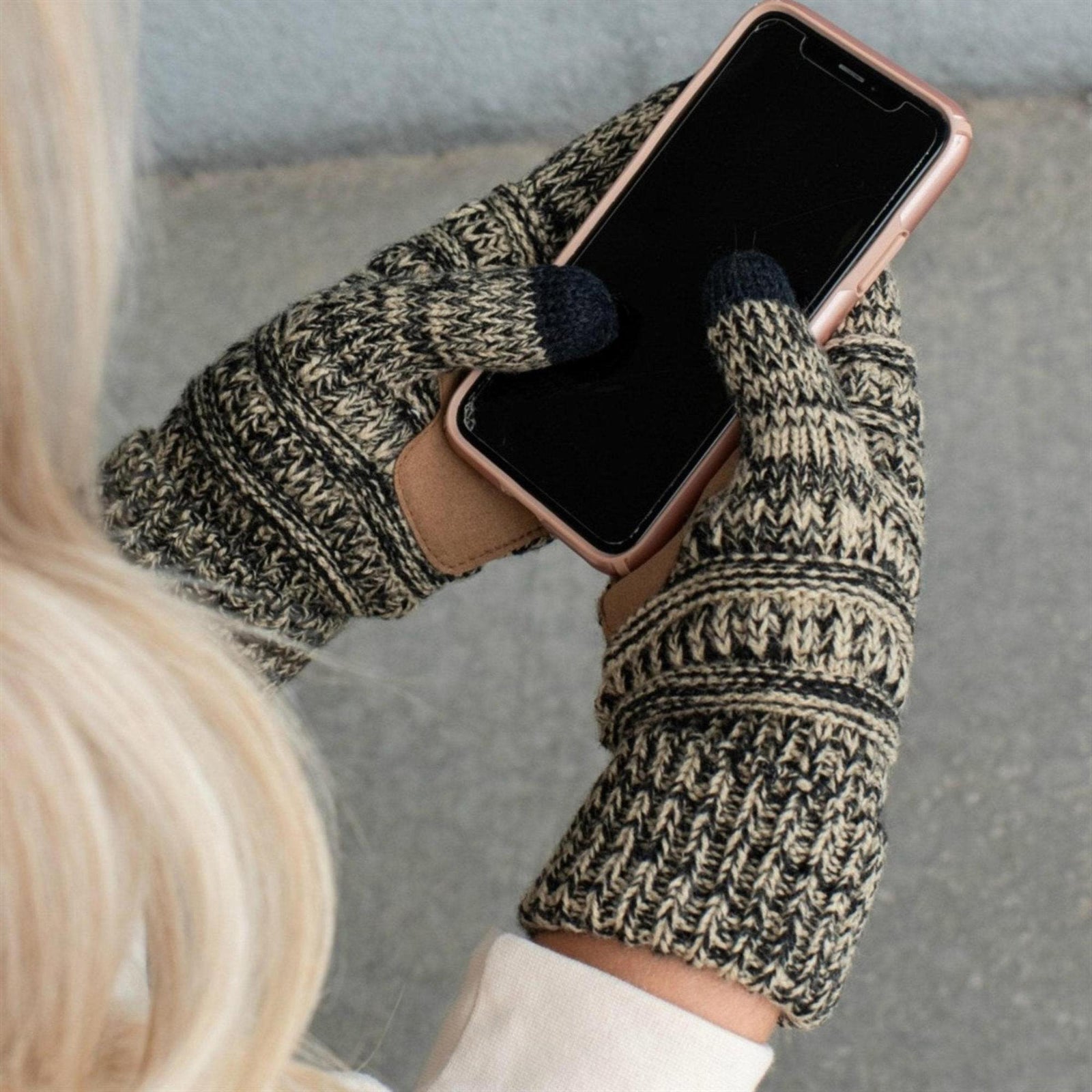 CC Brand Multi - Toned Touchscreen Tech Phone Gloves Winter Accessories - Truly Contagious