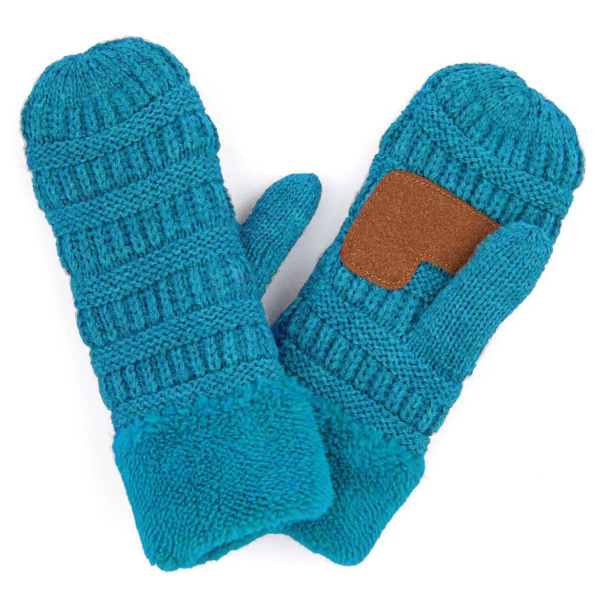 CC Brand Sherpa Lined Mittens Unisex Winter Accessories - Truly Contagious