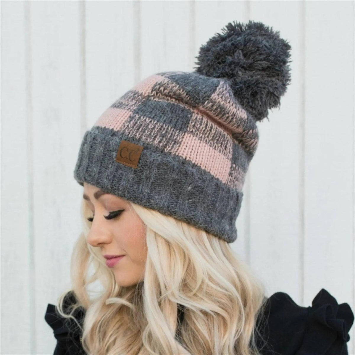 CC Buffalo Plaid Beanies Hats - Truly Contagious