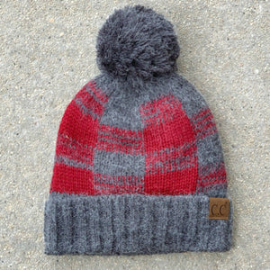 CC Buffalo Plaid Beanies Hats - Truly Contagious