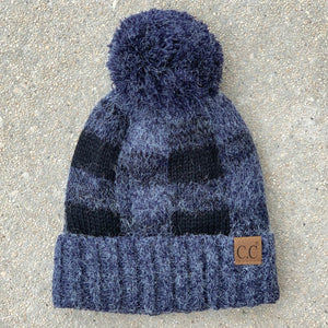 CC Buffalo Plaid Beanies Hats - Truly Contagious
